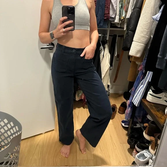 Madewell Navy Blue Emmett Pants - Picture 12 of 12